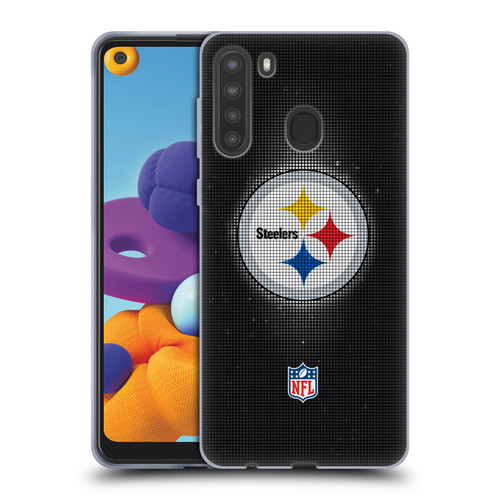 NFL Pittsburgh Steelers Artwork LED Soft Gel Case for Samsung Galaxy A21 (2020)