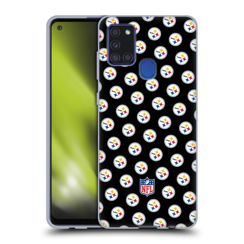 NFL Pittsburgh Steelers Artwork Patterns Soft Gel Case for Samsung Galaxy A21s (2020)