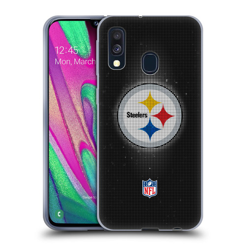 NFL Pittsburgh Steelers Artwork LED Soft Gel Case for Samsung Galaxy A40 (2019)
