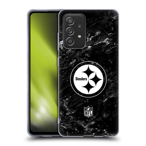 NFL Pittsburgh Steelers Artwork Marble Soft Gel Case for Samsung Galaxy A52 / A52s / 5G (2021)