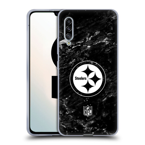 NFL Pittsburgh Steelers Artwork Marble Soft Gel Case for Samsung Galaxy A90 5G (2019)