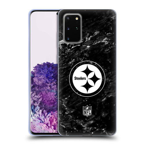 NFL Pittsburgh Steelers Artwork Marble Soft Gel Case for Samsung Galaxy S20+ / S20+ 5G