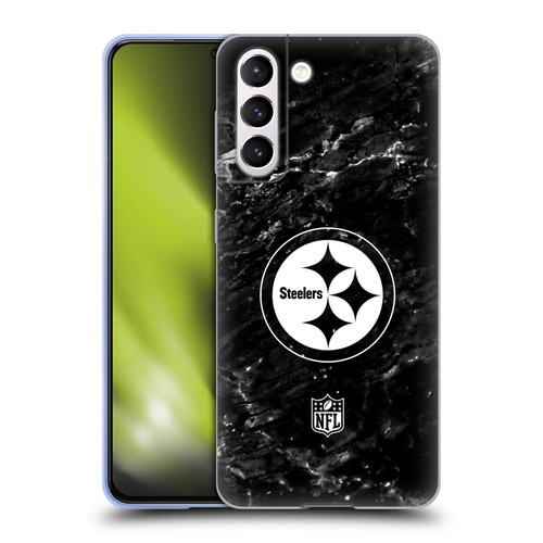 NFL Pittsburgh Steelers Artwork Marble Soft Gel Case for Samsung Galaxy S21 5G