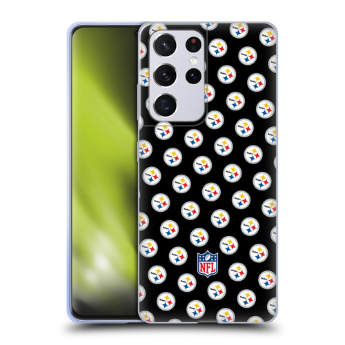 NFL Pittsburgh Steelers Artwork Patterns Soft Gel Case for Samsung Galaxy S21 Ultra 5G