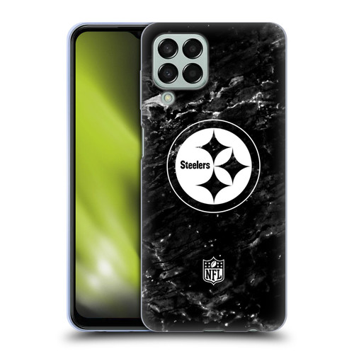 NFL Pittsburgh Steelers Artwork Marble Soft Gel Case for Samsung Galaxy M33 (2022)