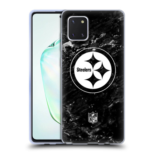 NFL Pittsburgh Steelers Artwork Marble Soft Gel Case for Samsung Galaxy Note10 Lite
