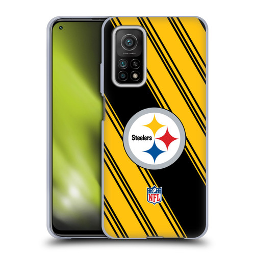 NFL Pittsburgh Steelers Artwork Stripes Soft Gel Case for Xiaomi Mi 10T 5G