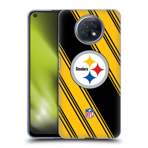 NFL Pittsburgh Steelers Artwork Stripes Soft Gel Case for Xiaomi Redmi Note 9T 5G