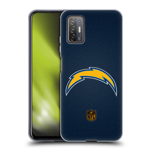 NFL Los Angeles Chargers Logo Football Soft Gel Case for HTC Desire 21 Pro 5G