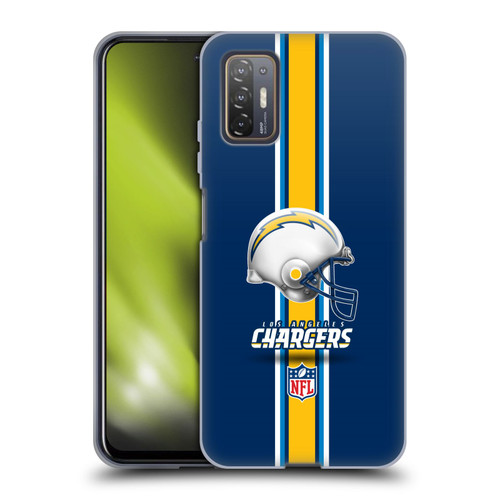 NFL Los Angeles Chargers Logo Helmet Soft Gel Case for HTC Desire 21 Pro 5G