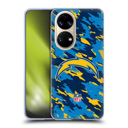 NFL Los Angeles Chargers Logo Camou Soft Gel Case for Huawei P50