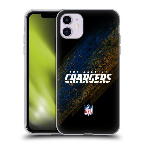 NFL Los Angeles Chargers Logo Blur Soft Gel Case for Apple iPhone 11