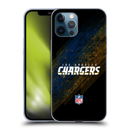 NFL Los Angeles Chargers Logo Blur Soft Gel Case for Apple iPhone 12 Pro Max