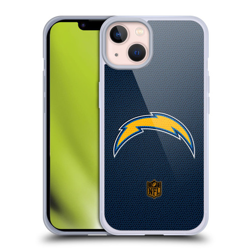 NFL Los Angeles Chargers Logo Football Soft Gel Case for Apple iPhone 13