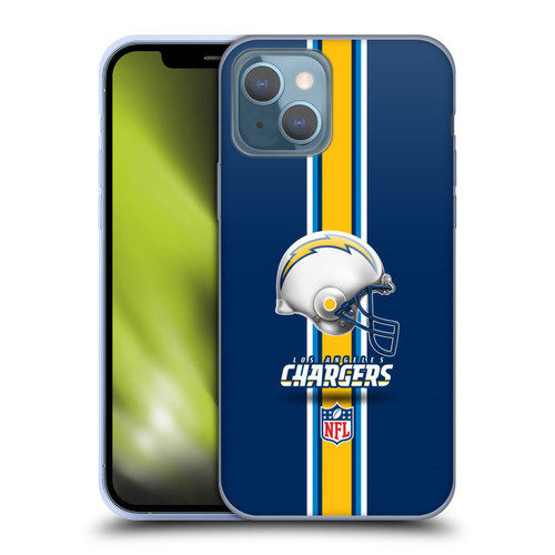 NFL Los Angeles Chargers Logo Helmet Soft Gel Case for Apple iPhone 13