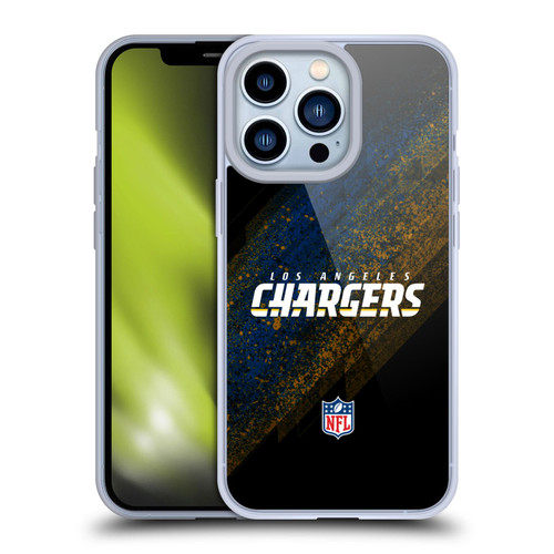 NFL Los Angeles Chargers Logo Blur Soft Gel Case for Apple iPhone 13 Pro