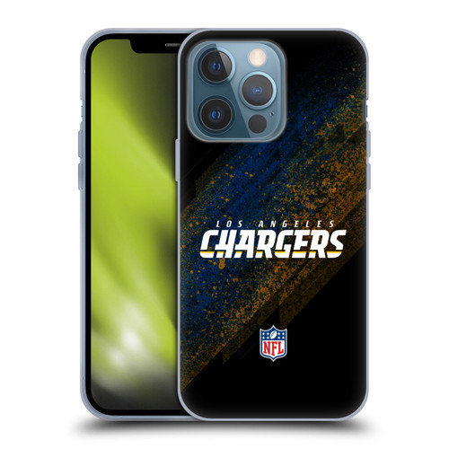 NFL Los Angeles Chargers Logo Blur Soft Gel Case for Apple iPhone 13 Pro