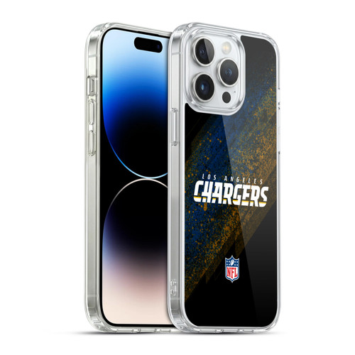NFL Los Angeles Chargers Logo Blur Soft Gel Case for Apple iPhone 14 Pro Max & MagSafe