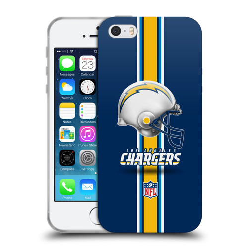 NFL Los Angeles Chargers Logo Helmet Soft Gel Case for Apple iPhone 5 / 5s / iPhone SE 2016