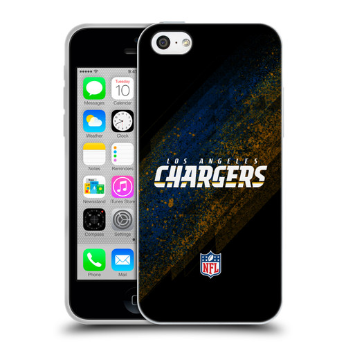 NFL Los Angeles Chargers Logo Blur Soft Gel Case for Apple iPhone 5c