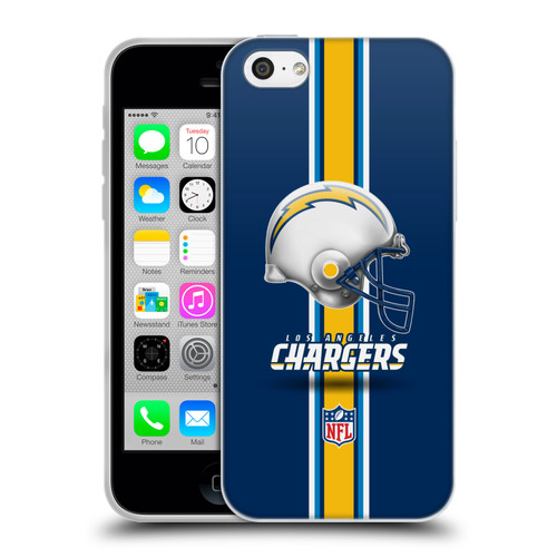 NFL Los Angeles Chargers Logo Helmet Soft Gel Case for Apple iPhone 5c