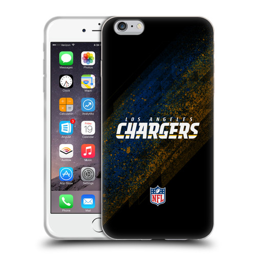 NFL Los Angeles Chargers Logo Blur Soft Gel Case for Apple iPhone 6 Plus / iPhone 6s Plus