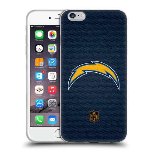NFL Los Angeles Chargers Logo Football Soft Gel Case for Apple iPhone 6 Plus / iPhone 6s Plus