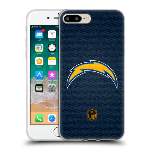 NFL Los Angeles Chargers Logo Football Soft Gel Case for Apple iPhone 7 Plus / iPhone 8 Plus