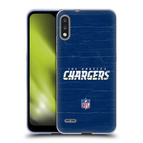 NFL Los Angeles Chargers Logo Distressed Look Soft Gel Case for LG K22