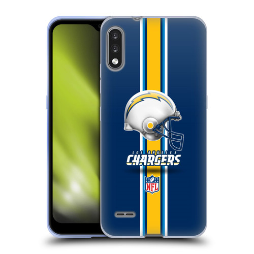NFL Los Angeles Chargers Logo Helmet Soft Gel Case for LG K22