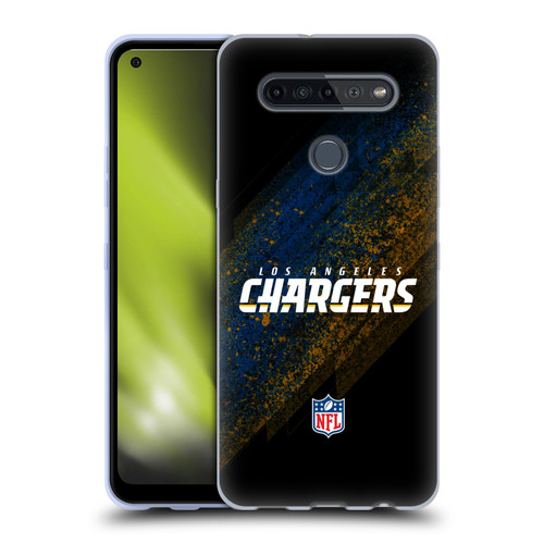 NFL Los Angeles Chargers Logo Blur Soft Gel Case for LG K51S