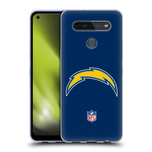 NFL Los Angeles Chargers Logo Plain Soft Gel Case for LG K51S