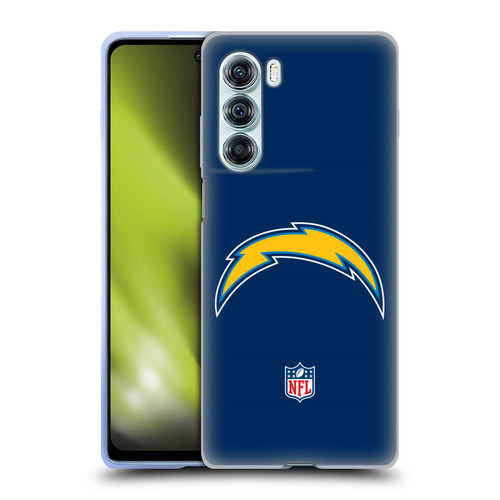 NFL Los Angeles Chargers Logo Plain Soft Gel Case for Motorola Edge S30 / Moto G200 5G