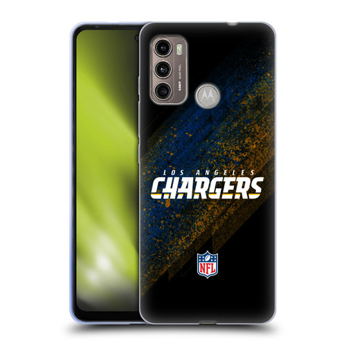 NFL Los Angeles Chargers Logo Blur Soft Gel Case for Motorola Moto G60 / Moto G40 Fusion