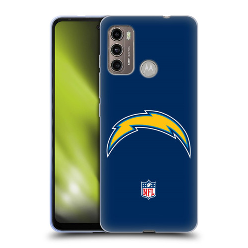 NFL Los Angeles Chargers Logo Plain Soft Gel Case for Motorola Moto G60 / Moto G40 Fusion