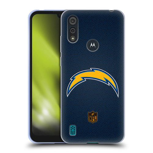 NFL Los Angeles Chargers Logo Football Soft Gel Case for Motorola Moto E6s (2020)
