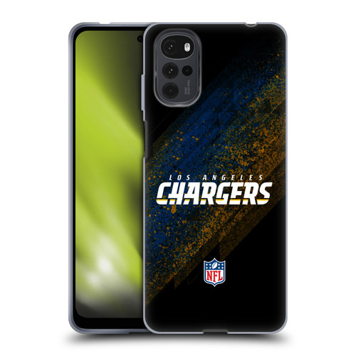 NFL Los Angeles Chargers Logo Blur Soft Gel Case for Motorola Moto G22