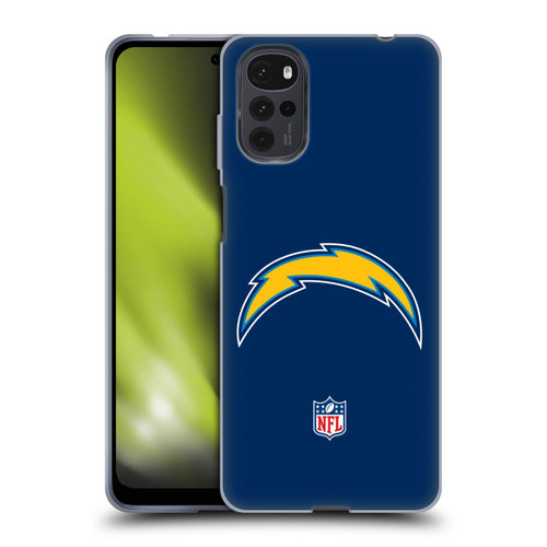 NFL Los Angeles Chargers Logo Plain Soft Gel Case for Motorola Moto G22