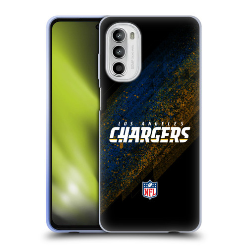 NFL Los Angeles Chargers Logo Blur Soft Gel Case for Motorola Moto G52