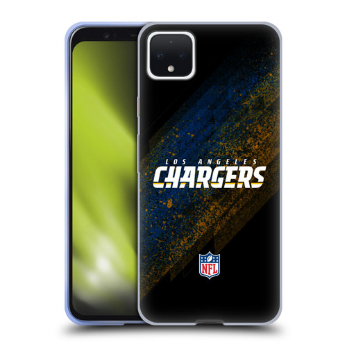 NFL Los Angeles Chargers Logo Blur Soft Gel Case for Google Pixel 4 XL