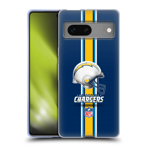NFL Los Angeles Chargers Logo Helmet Soft Gel Case for Google Pixel 7