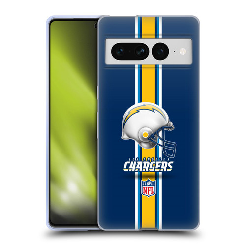 NFL Los Angeles Chargers Logo Helmet Soft Gel Case for Google Pixel 7 Pro