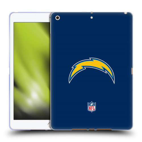 NFL Los Angeles Chargers Logo Plain Soft Gel Case for Apple iPad 10.2 2019/2020/2021