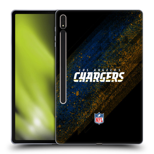 NFL Los Angeles Chargers Logo Blur Soft Gel Case for Samsung Galaxy Tab S8 Plus