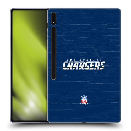 NFL Los Angeles Chargers Logo Distressed Look Soft Gel Case for Samsung Galaxy Tab S8 Ultra