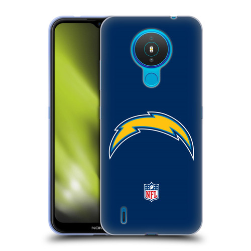 NFL Los Angeles Chargers Logo Plain Soft Gel Case for Nokia 1.4