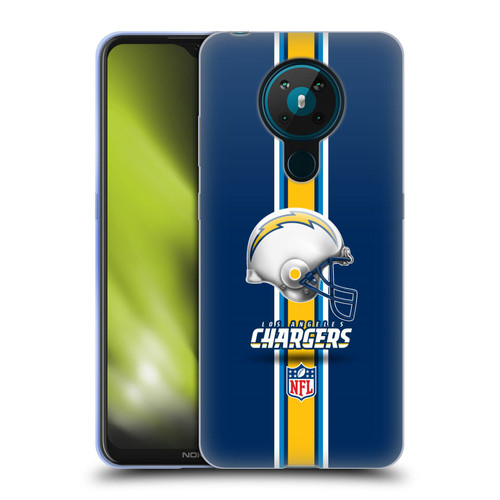 NFL Los Angeles Chargers Logo Helmet Soft Gel Case for Nokia 5.3