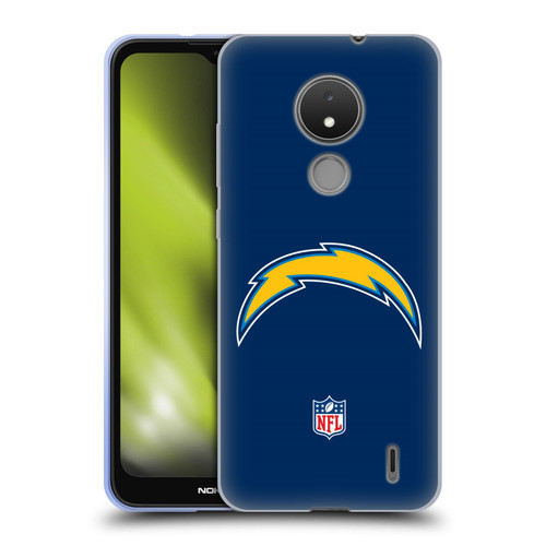 NFL Los Angeles Chargers Logo Plain Soft Gel Case for Nokia C21