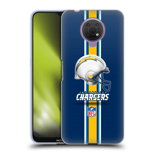 NFL Los Angeles Chargers Logo Helmet Soft Gel Case for Nokia G10