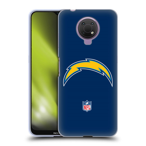 NFL Los Angeles Chargers Logo Plain Soft Gel Case for Nokia G10